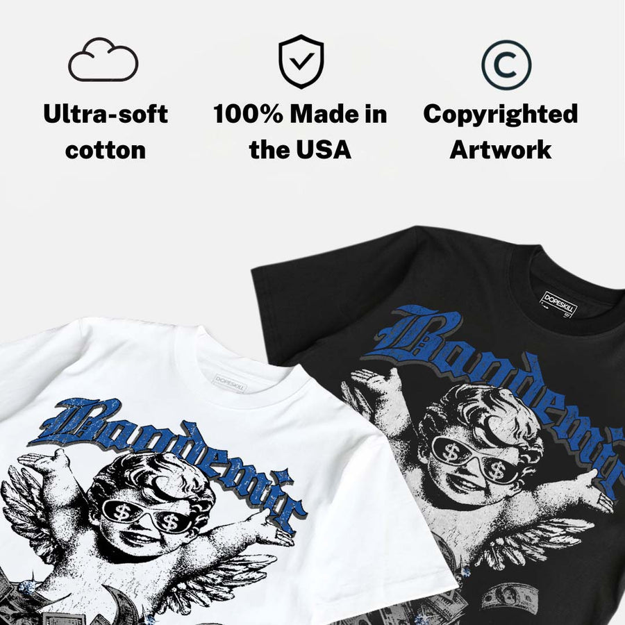 True Blue 3s DopeSkill T-Shirt Bandemic Graphic
