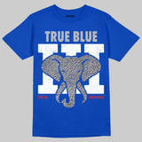 True Blue 3s DopeSkill T-Shirt Jordan 3 True Blue Elephant Graphic