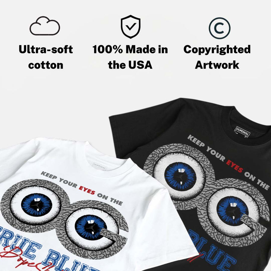 True Blue 3s DopeSkill T-Shirt OG Vision Graphic