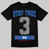 True Blue 3s DopeSkill T-Shirt True Blue 3 OG Graphic