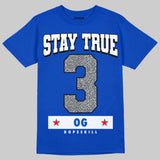 True Blue 3s DopeSkill T-Shirt True Blue 3 OG Graphic