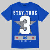 True Blue 3s DopeSkill T-Shirt True Blue 3 OG Star Graphic