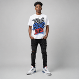 True Blue 3s DopeSkill T-Shirt True Blue III's Graphic