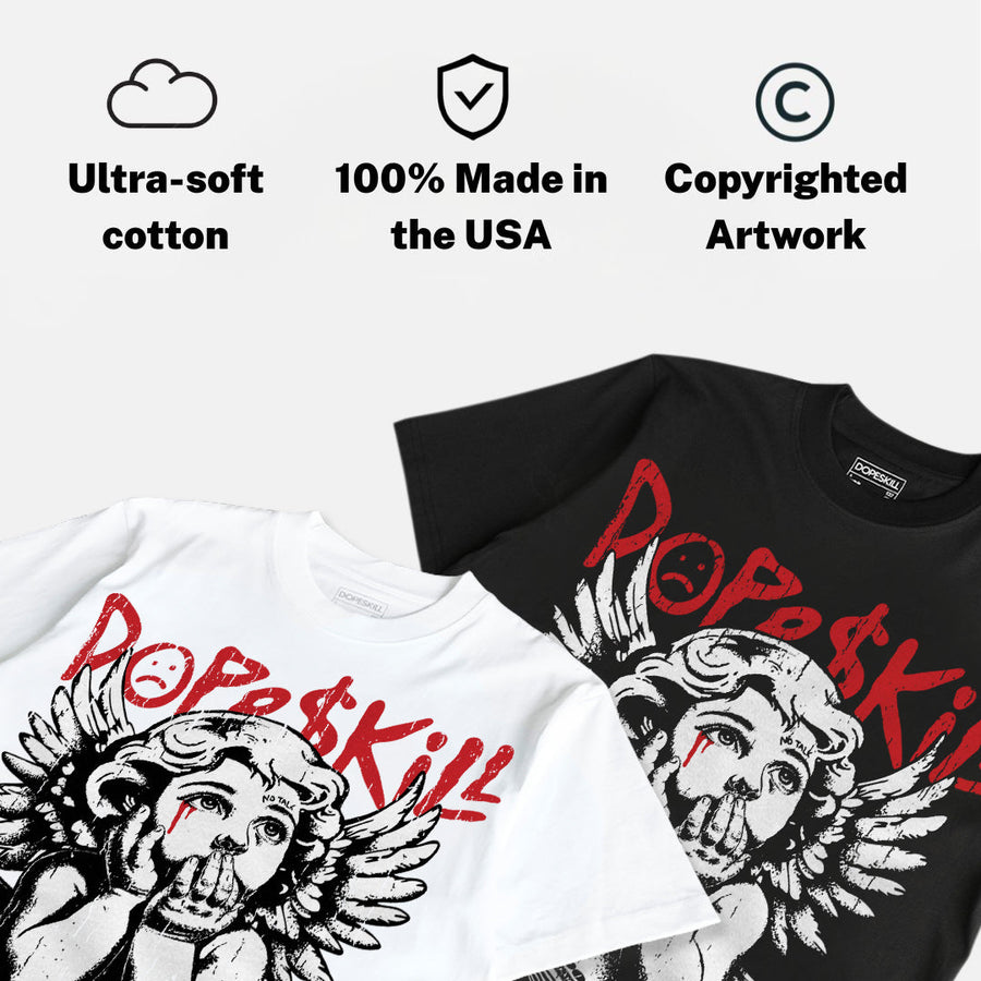 Bloodline 12s DopeSkill Oversize Print T-Shirt Build in Silence Graphic