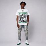 Bucks 12s DopeSkill Oversize Print T-Shirt Build in Silence Graphic