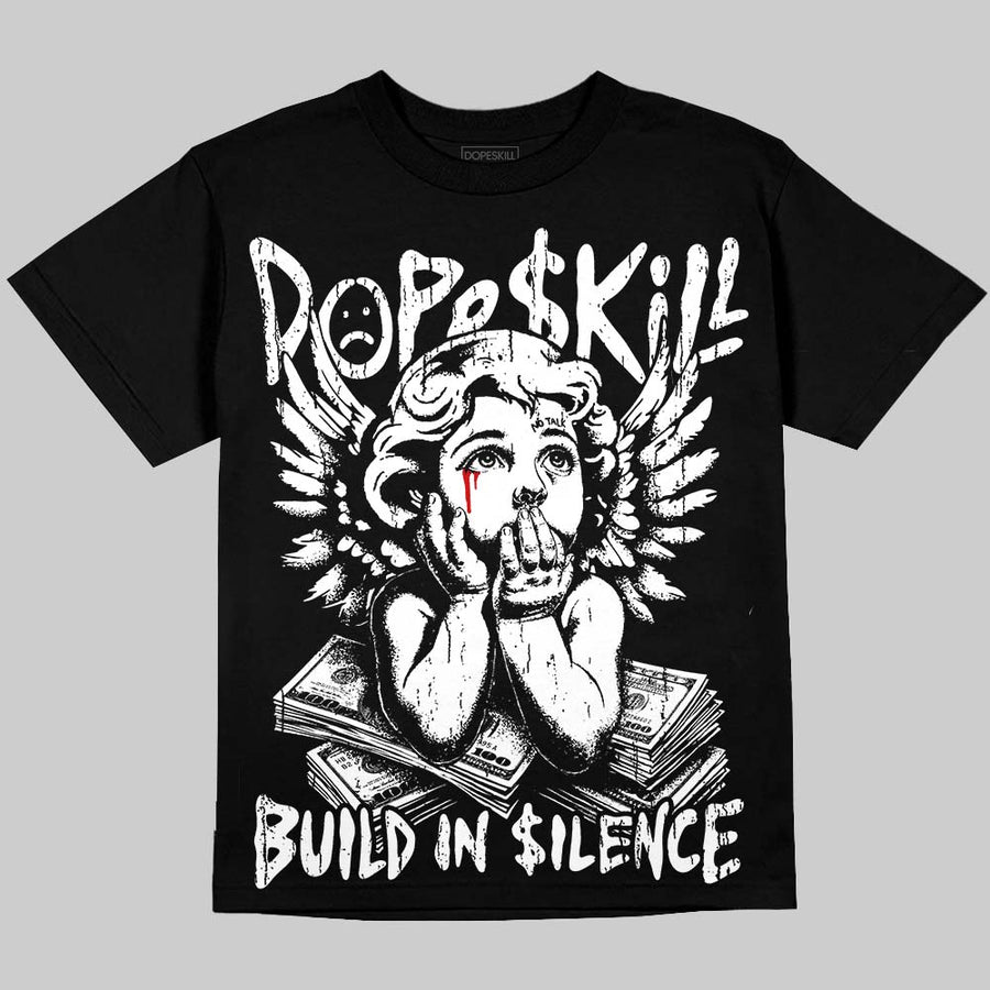 Dunk Panda White Black DopeSkill Oversize Print T-Shirt Build in Silence Graphic