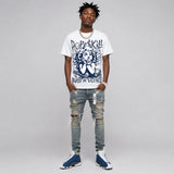 Flint 13s DopeSkill Oversize Print T-Shirt Build in Silence Graphic