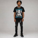 Gamma 11s DopeSkill Oversize Print T-Shirt Build in Silence Graphic