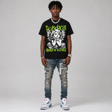 Max 95 OG 'Neon' DopeSkill Oversize Print T-Shirt Build in Silence Graphic