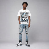 Oreo 6s DopeSkill Oversize Print T-Shirt Build in Silence Graphic