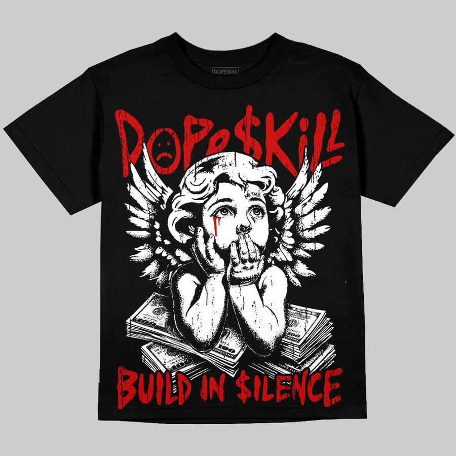 Space Jam 9s DopeSkill Oversize Print T-Shirt Build in Silence Graphic