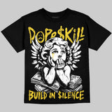 Tour Yellow 4s DopeSkill Oversize Print T-Shirt Build in Silence Graphic