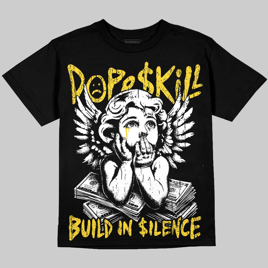 Tour Yellow 4s DopeSkill Oversize Print T-Shirt Build in Silence Graphic