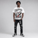 Dunk Panda White Black DopeSkill Oversize Print T-Shirt Built From Nothing Graphic