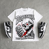 Dunk Panda White Black DopeSkill Oversize Print T-Shirt Built From Nothing Graphic