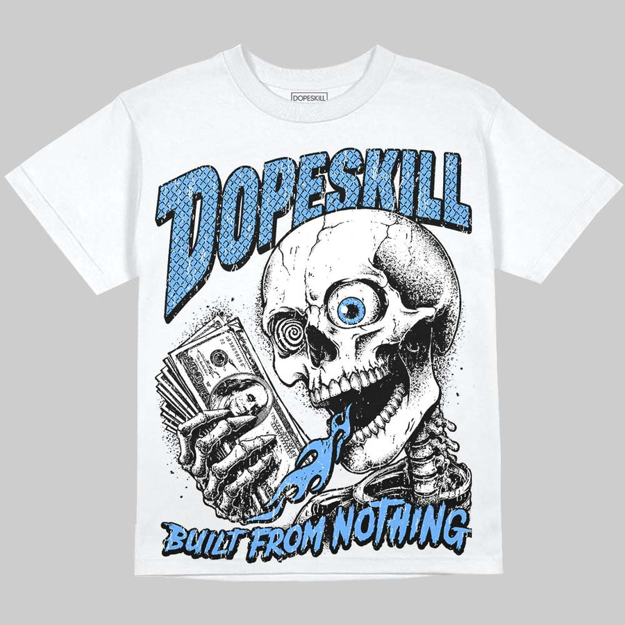 Black University Blue 5s DopeSkill Oversize Print T-Shirt Built From Nothing Graphic
