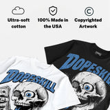 Black University Blue 5s DopeSkill Oversize Print T-Shirt Built From Nothing Graphic