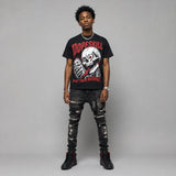 Bloodline 12s DopeSkill Oversize Print T-Shirt Built From Nothing Graphic