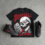 Bloodline 12s DopeSkill Oversize Print T-Shirt Built From Nothing Graphic