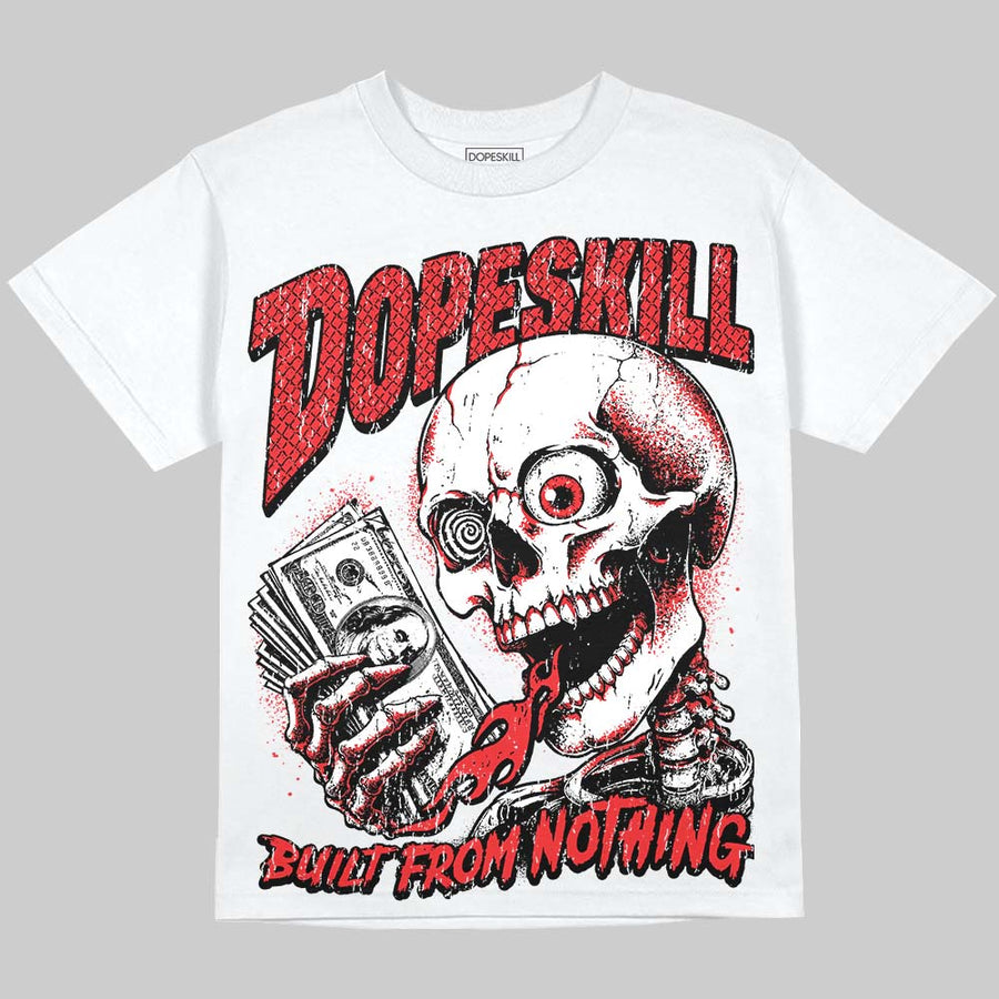 AJ 13 Chicago True Red Cherry DopeSkill Oversize Print T-Shirt Built From Nothing Graphic