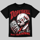 AJ 13 Chicago True Red Cherry DopeSkill Oversize Print T-Shirt Built From Nothing Graphic
