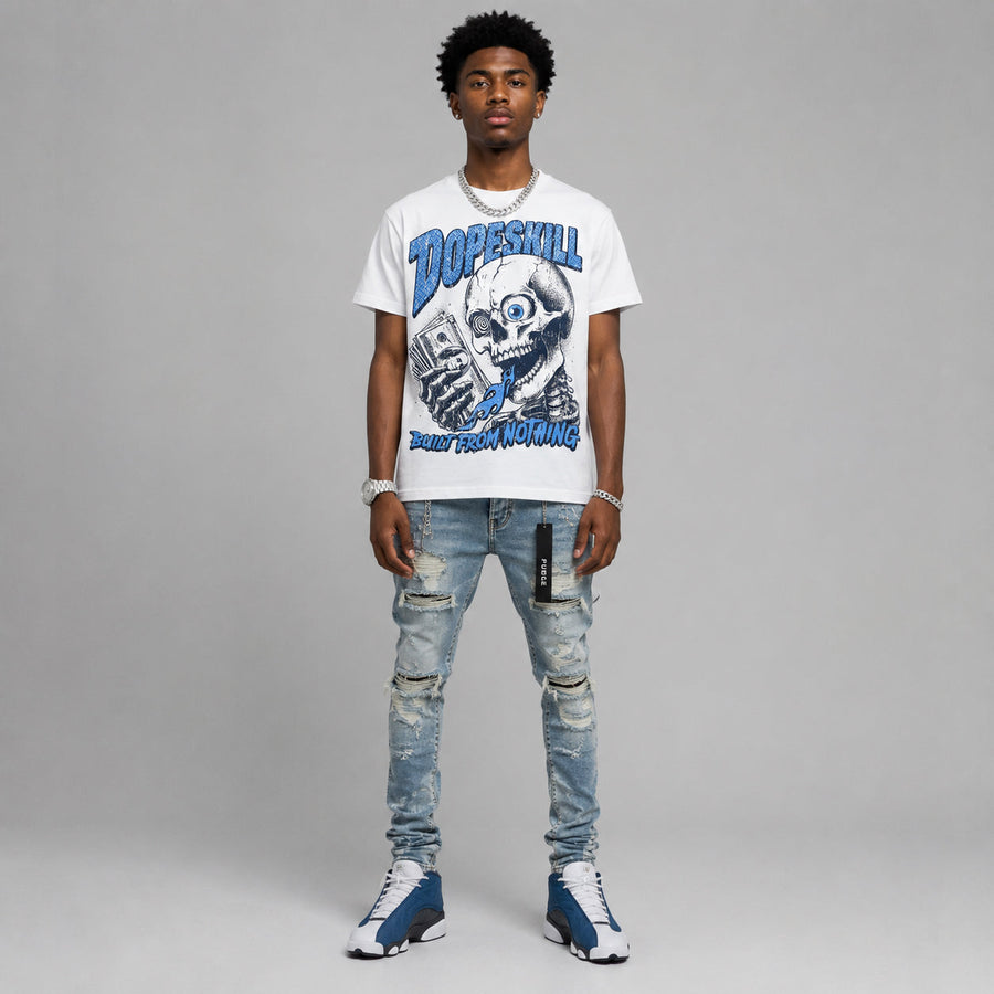 Flint 13s DopeSkill Oversize Print T-Shirt Built From Nothing Graphic