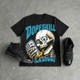 Gamma 11s DopeSkill Oversize Print T-Shirt Built From Nothing Graphic