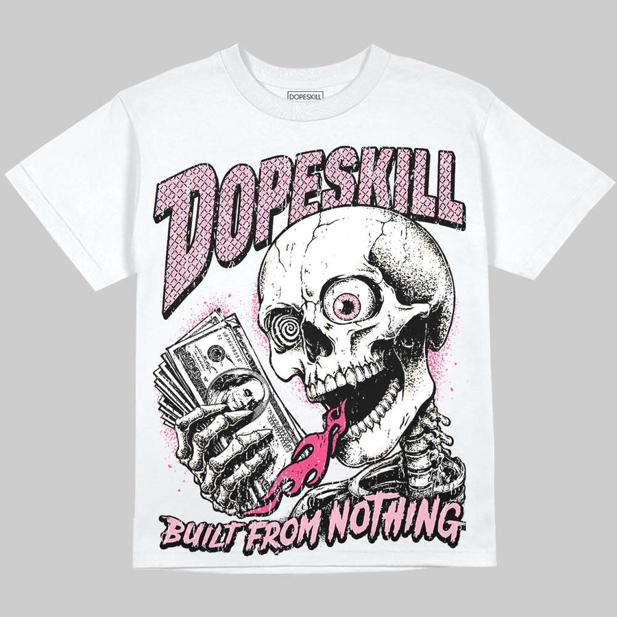 Iced Carmine 4s DopeSkill Oversize Print T-Shirt Built From Nothing Graphic