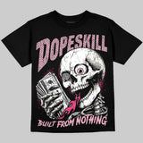 Iced Carmine 4s DopeSkill Oversize Print T-Shirt Built From Nothing Graphic