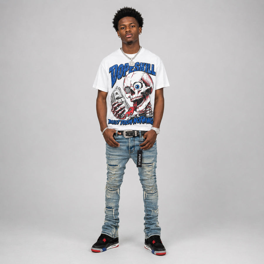 Rare Air 4s DopeSkill Oversize Print T-Shirt Built From Nothing Graphic