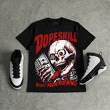 Space Jam 9s DopeSkill Oversize Print T-Shirt Built From Nothing Graphic