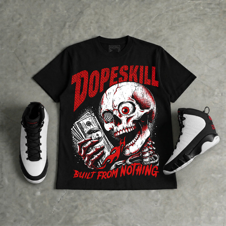 Space Jam 9s DopeSkill Oversize Print T-Shirt Built From Nothing Graphic