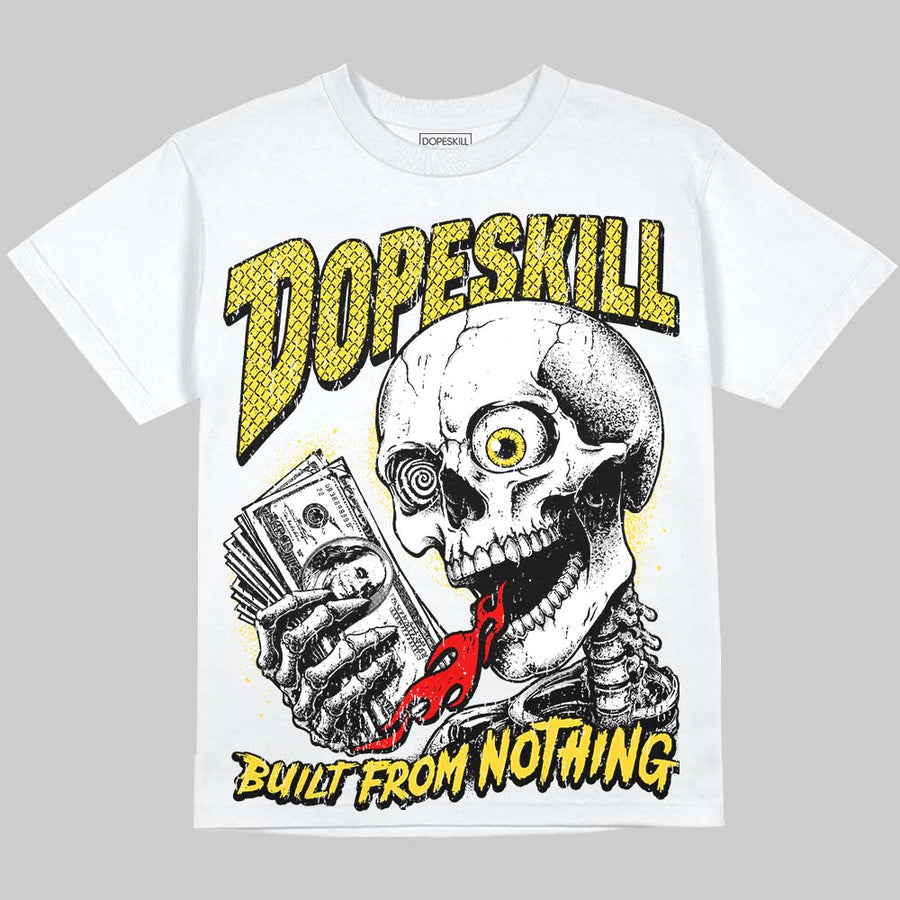 Black Tour Yellow AJ 4 Thunder DopeSkill Oversize Print T-Shirt Built From Nothing Graphic