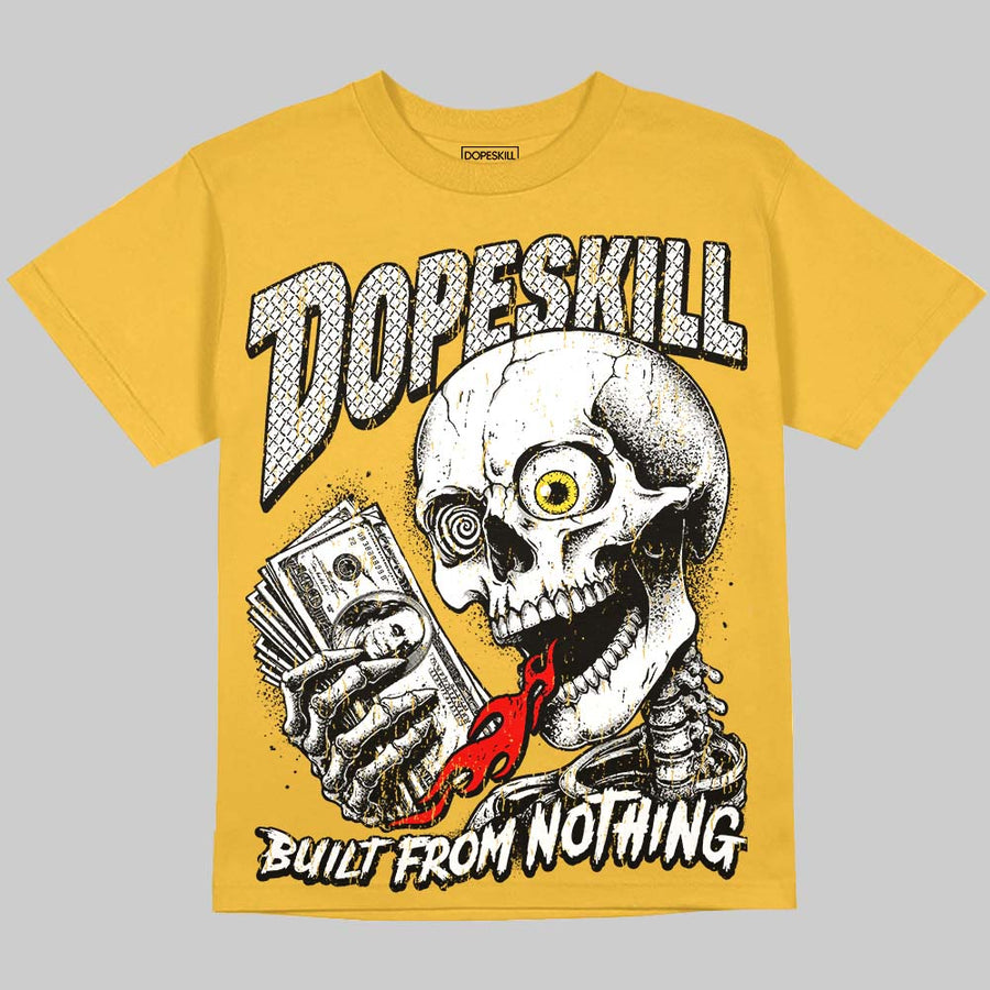 Black Tour Yellow AJ 4 Thunder DopeSkill Oversize Print T-Shirt Built From Nothing Graphic