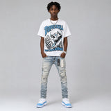 UNC 11s DopeSkill Oversize Print T-Shirt Built From Nothing Graphic