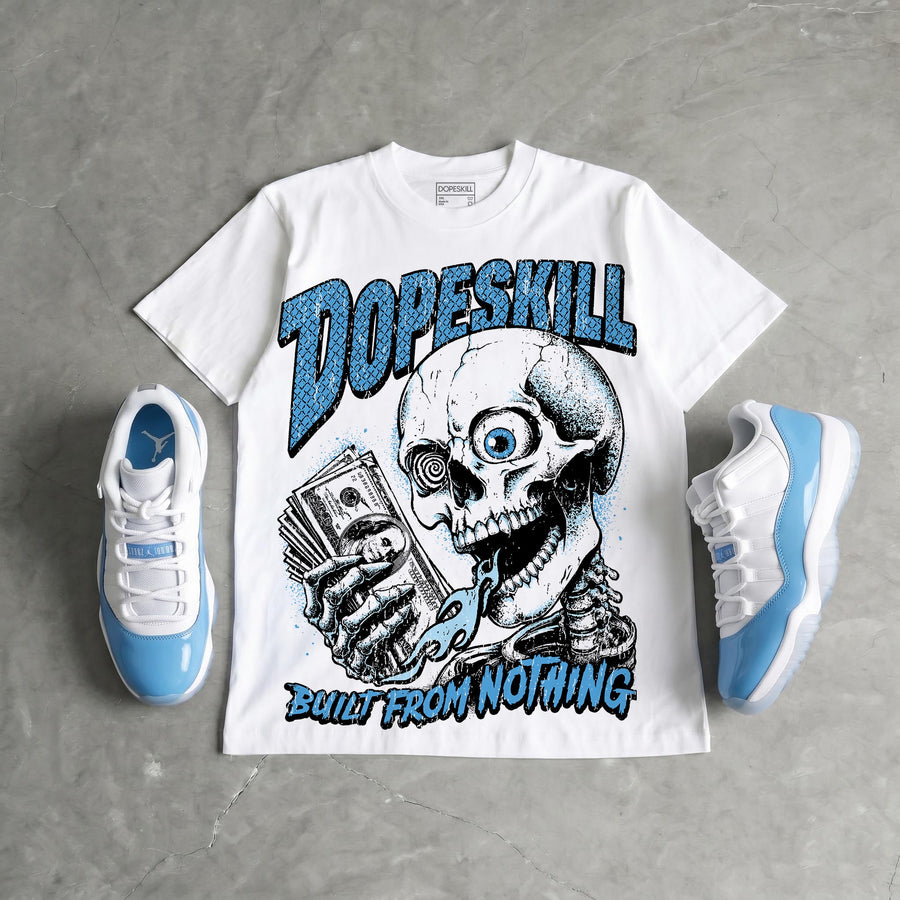 UNC 11s DopeSkill Oversize Print T-Shirt Built From Nothing Graphic