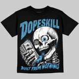 University Blue 14s DopeSkill Oversize Print T-Shirt Built From Nothing Graphic