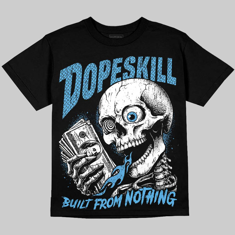 University Blue 14s DopeSkill Oversize Print T-Shirt Built From Nothing Graphic