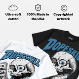 University Blue 14s DopeSkill Oversize Print T-Shirt Built From Nothing Graphic