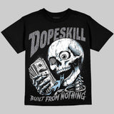 Wolf Grey 5s DopeSkill Oversize Print T-Shirt Built From Nothing Graphic