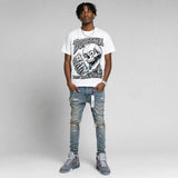 Wolf Grey 5s DopeSkill Oversize Print T-Shirt Built From Nothing Graphic