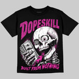 Triple Pink Dunk DopeSkill Oversize Print T-Shirt Built From Nothing Graphic