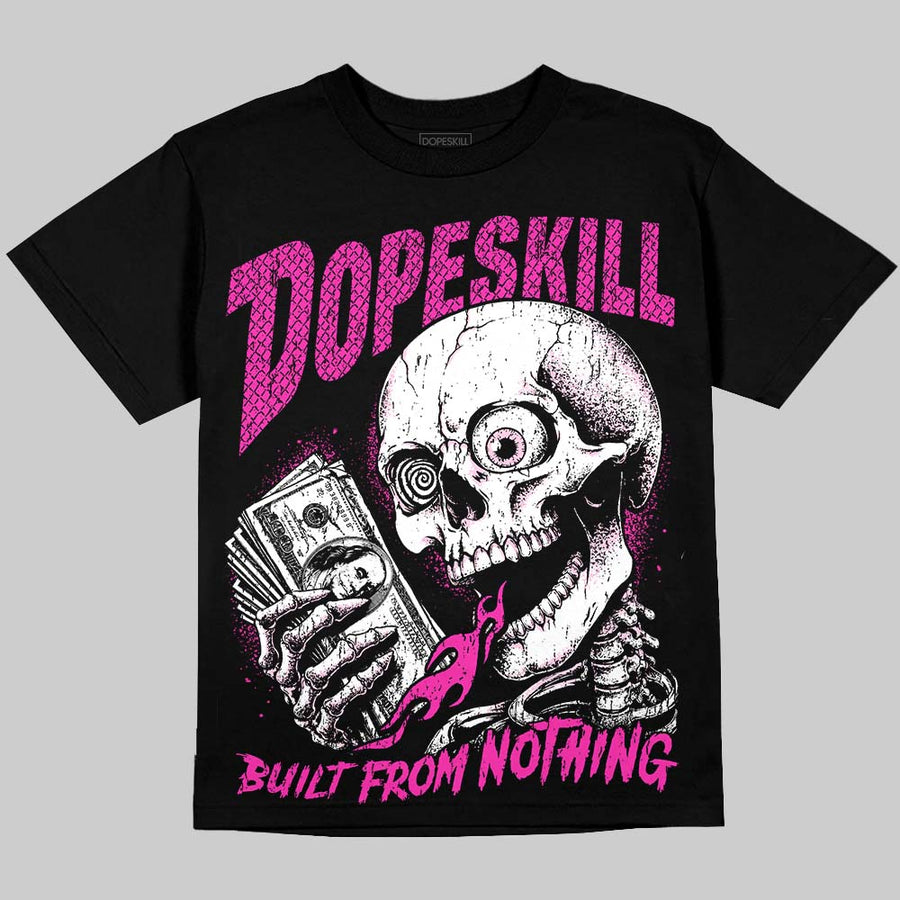 Triple Pink Dunk DopeSkill Oversize Print T-Shirt Built From Nothing Graphic