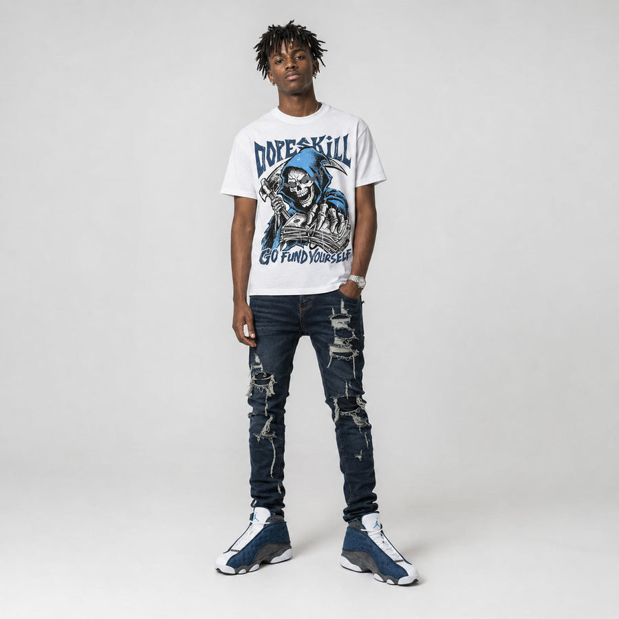 Flint 13s DopeSkill T-Shirt Go Fund Your Self Graphic