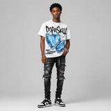 Dunk Panda White Black DopeSkill Oversize Print T-Shirt No Love Lost Graphic