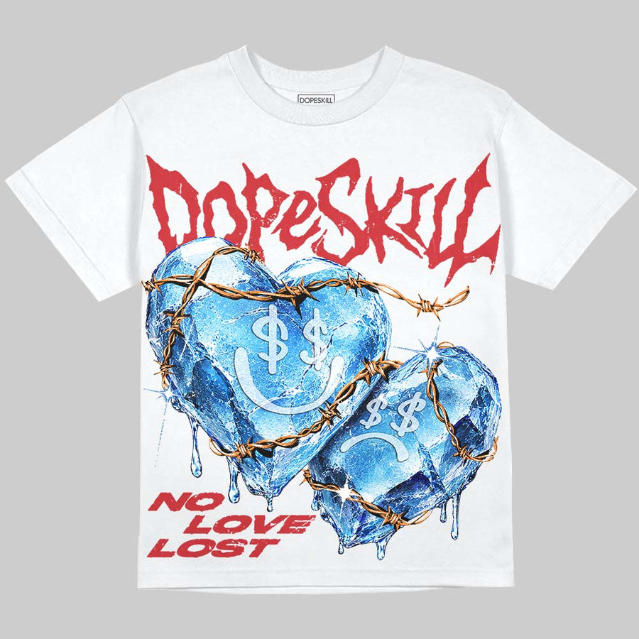 Sunset 5s DopeSkill Oversize Print T-Shirt No Love Lost Graphic