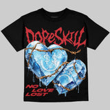 Sunset 5s DopeSkill Oversize Print T-Shirt No Love Lost Graphic