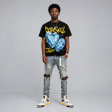 Tour Yellow 4s DopeSkill Oversize Print T-Shirt No Love Lost Graphic