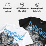 University Blue 14s DopeSkill Oversize Print T-Shirt No Love Lost Graphic