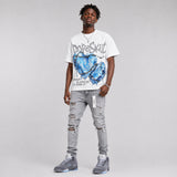 Wolf Grey 5s DopeSkill Oversize Print T-Shirt No Love Lost Graphic